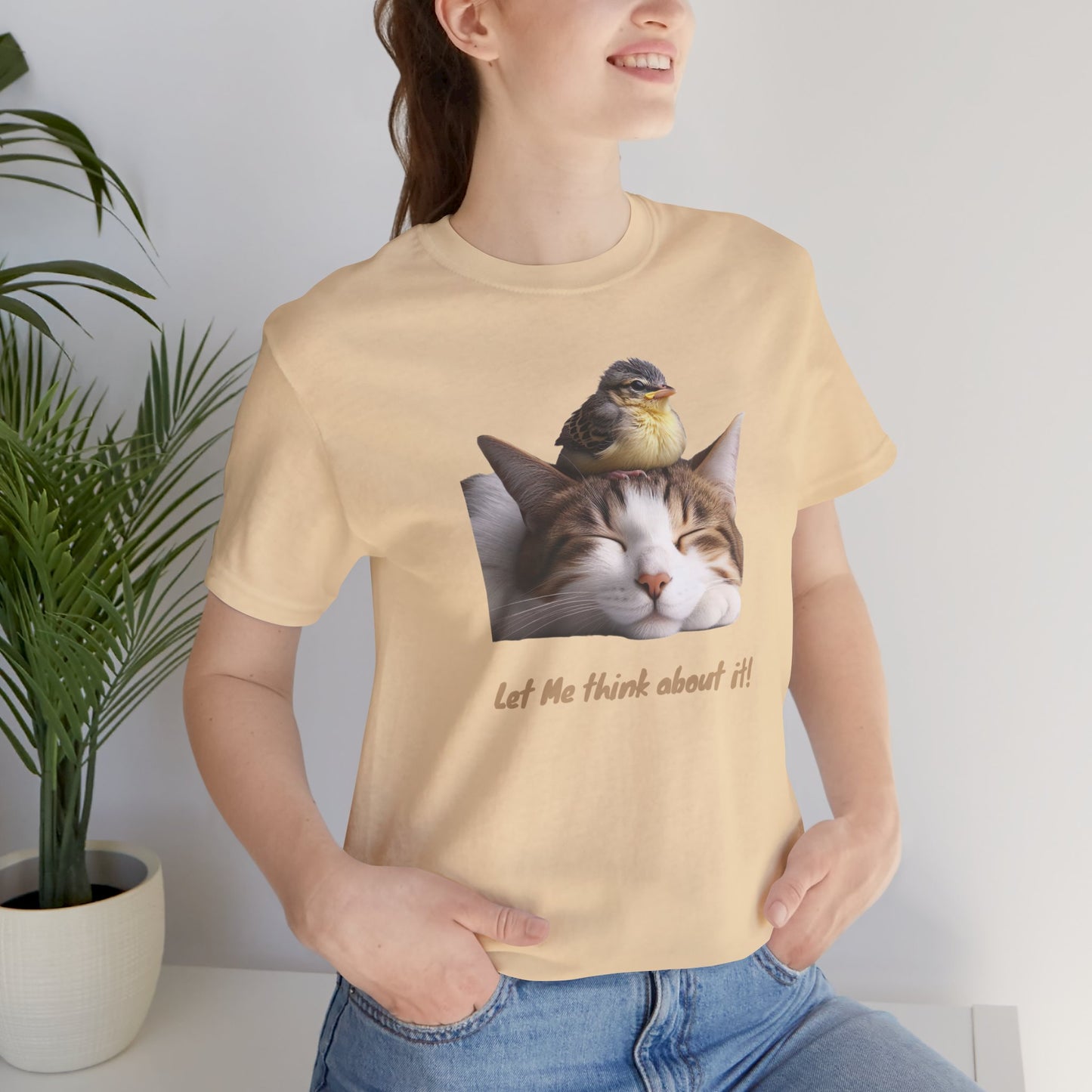 Cat and Bird T-shirt