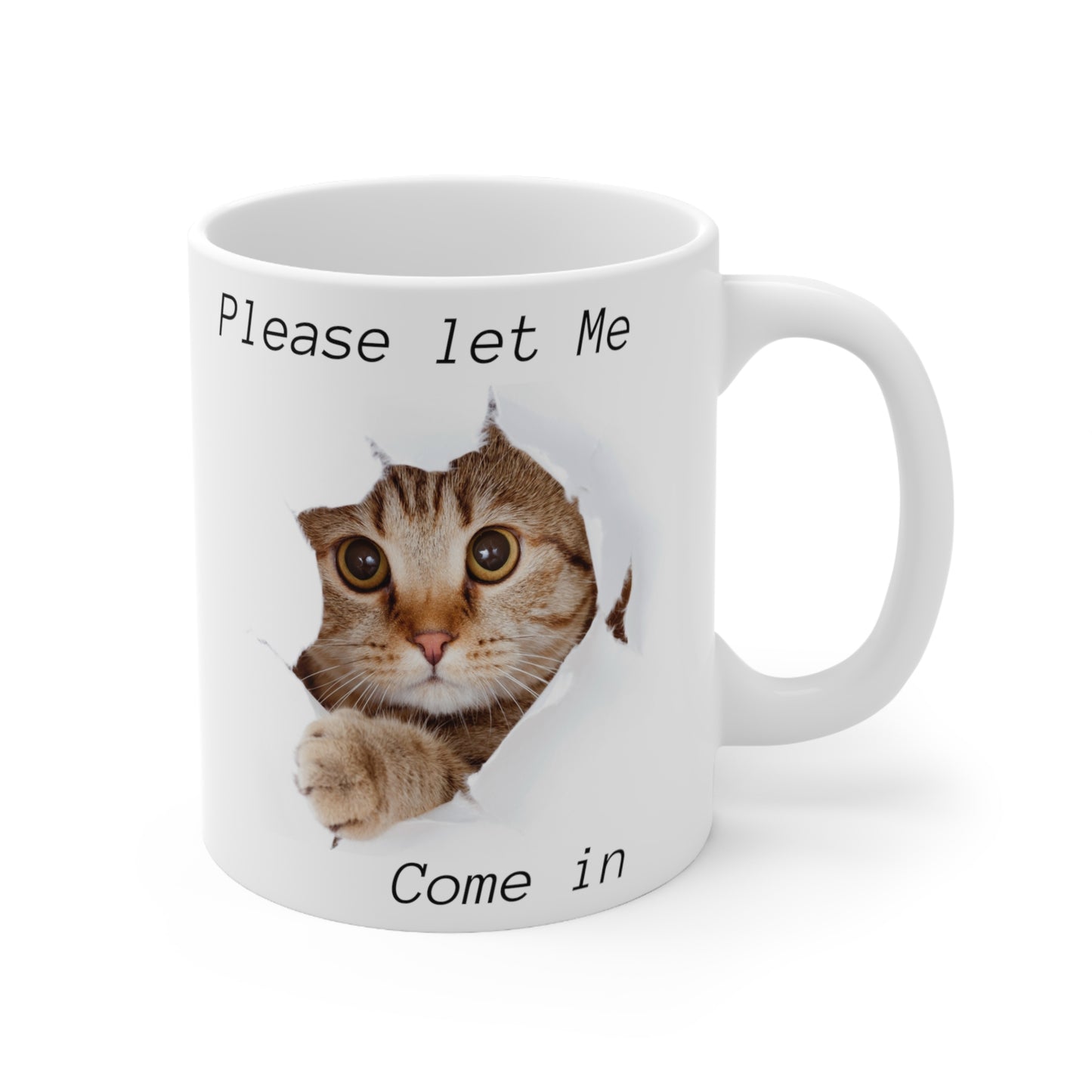 Kitten Cat White Mug.