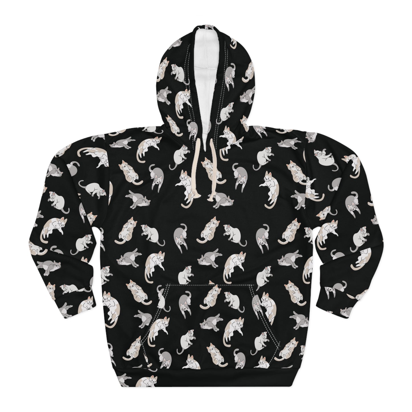 Multi Cats Pullover Hoodie (AOP)