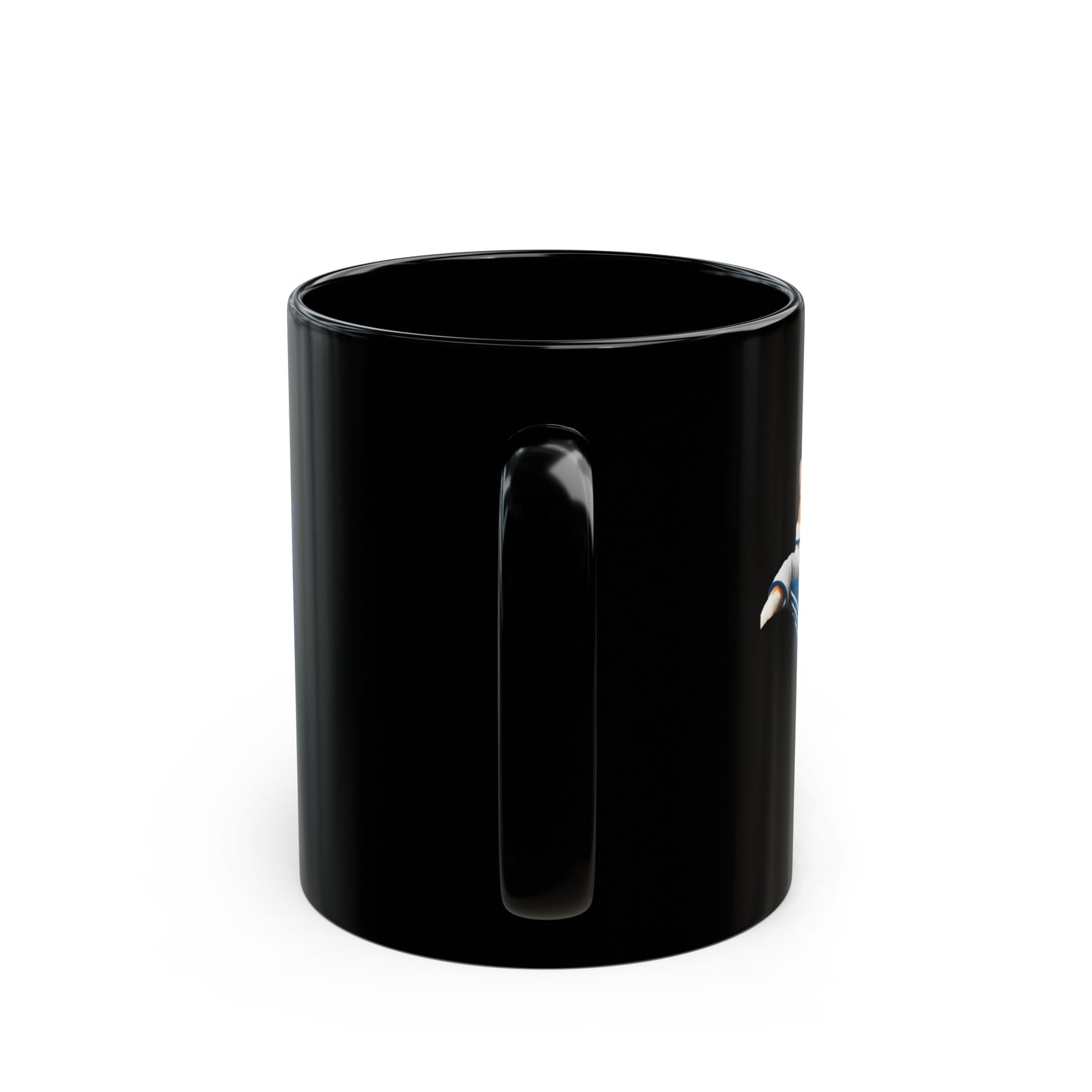 Cat Ceramic Black Mug 11oz.