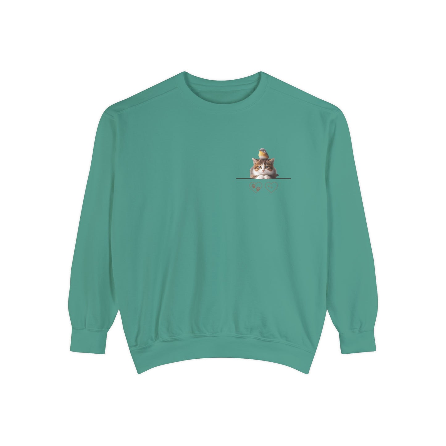 Cat and Bird Sweatshirt