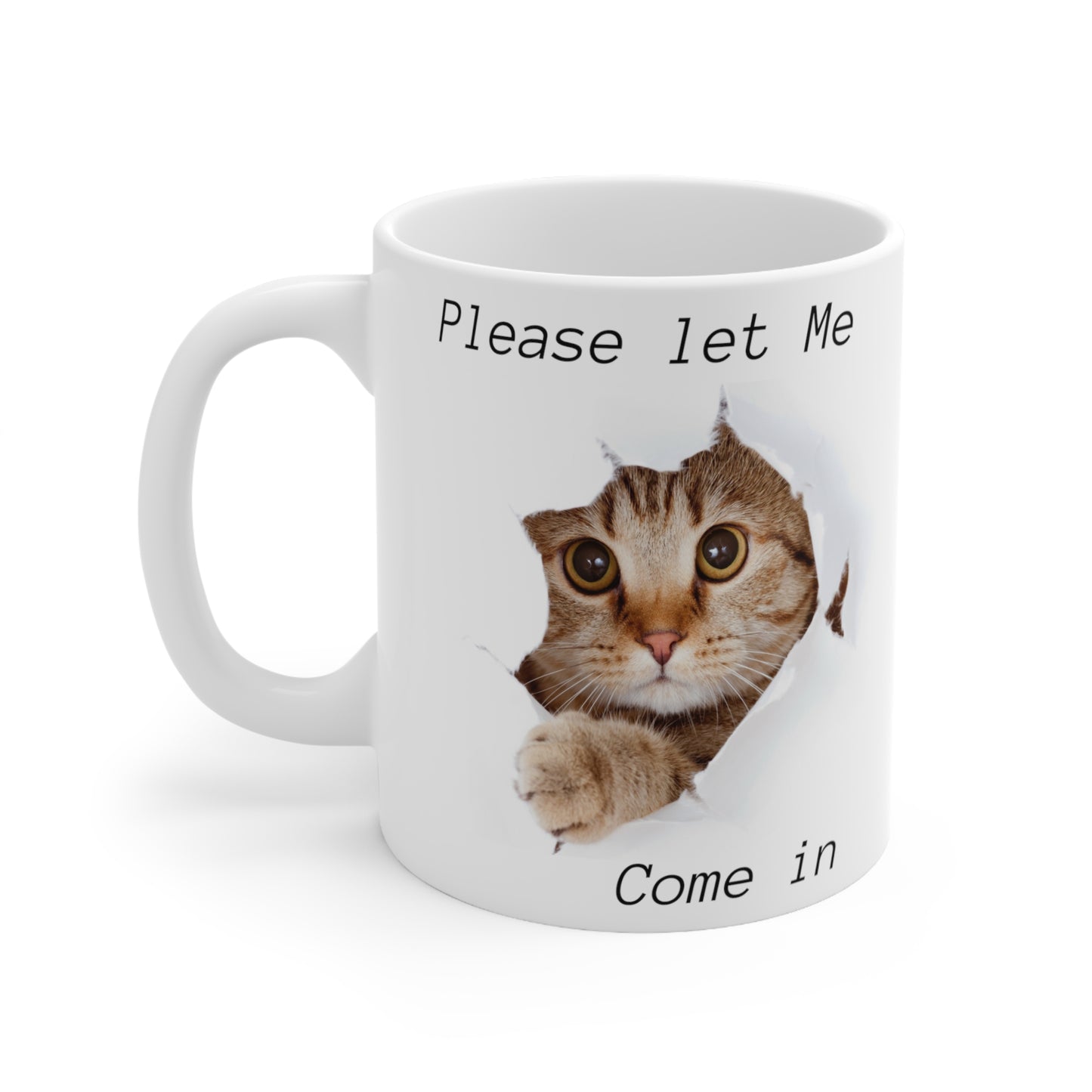 Kitten Cat White Mug.