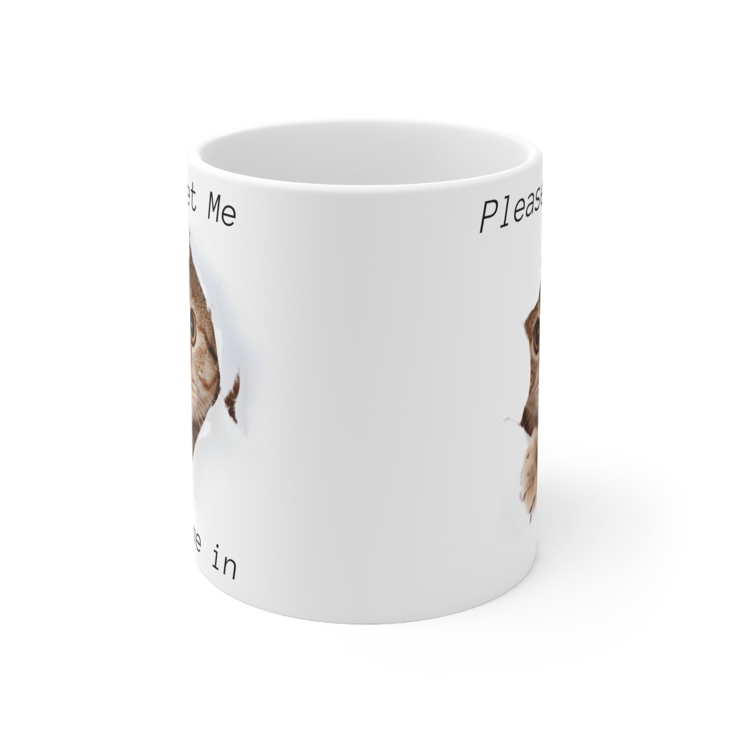 Kitten Cat White Mug.