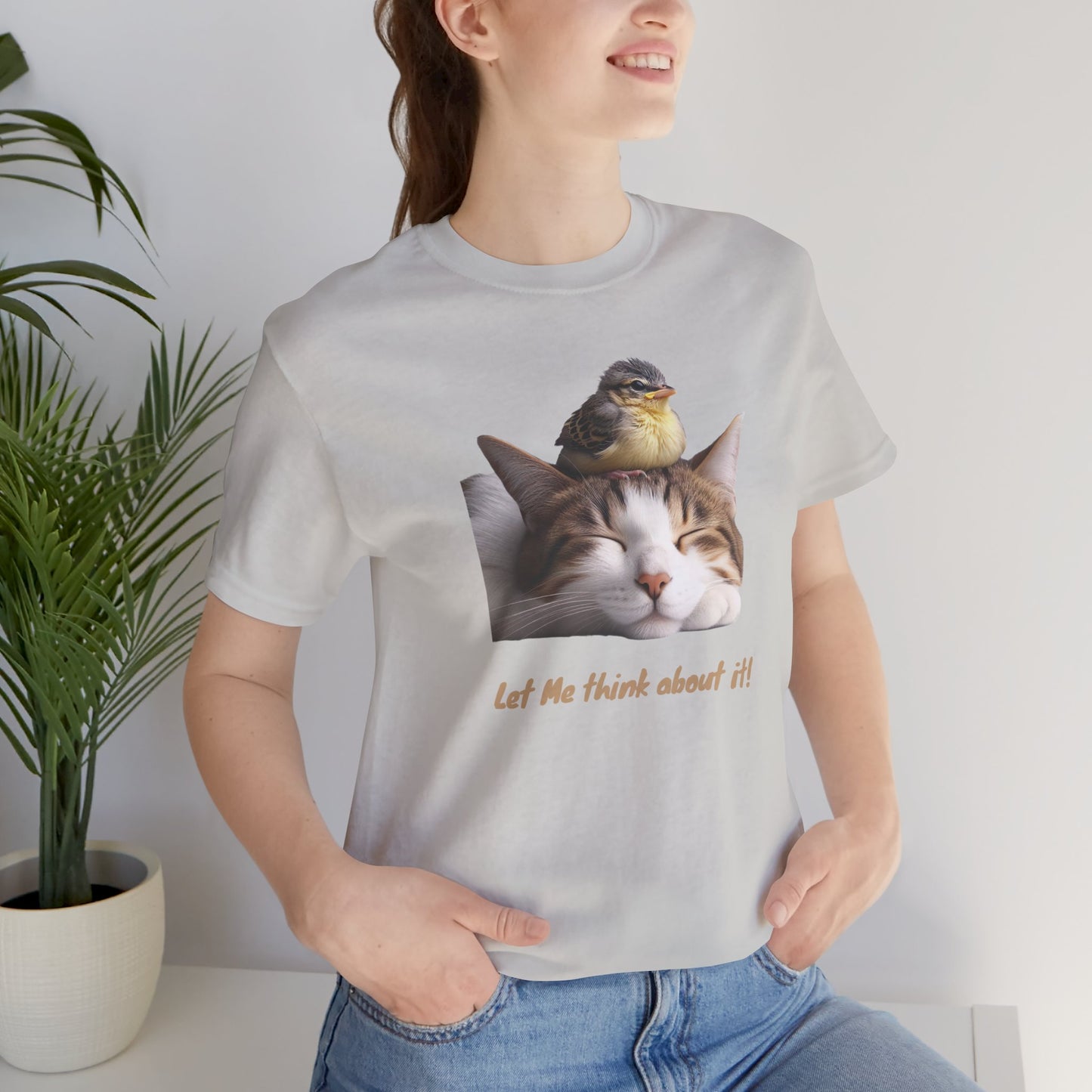 Cat and Bird T-shirt