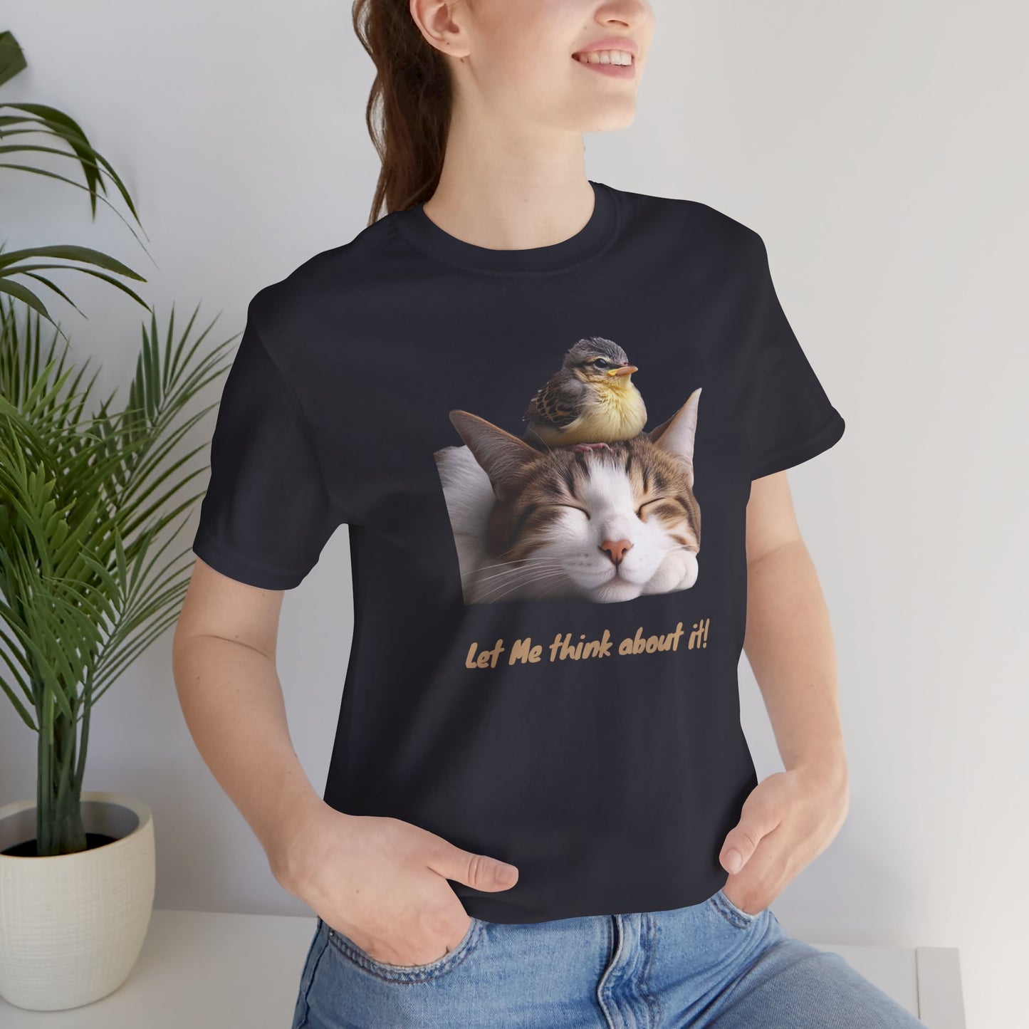 Cat and Bird T-shirt