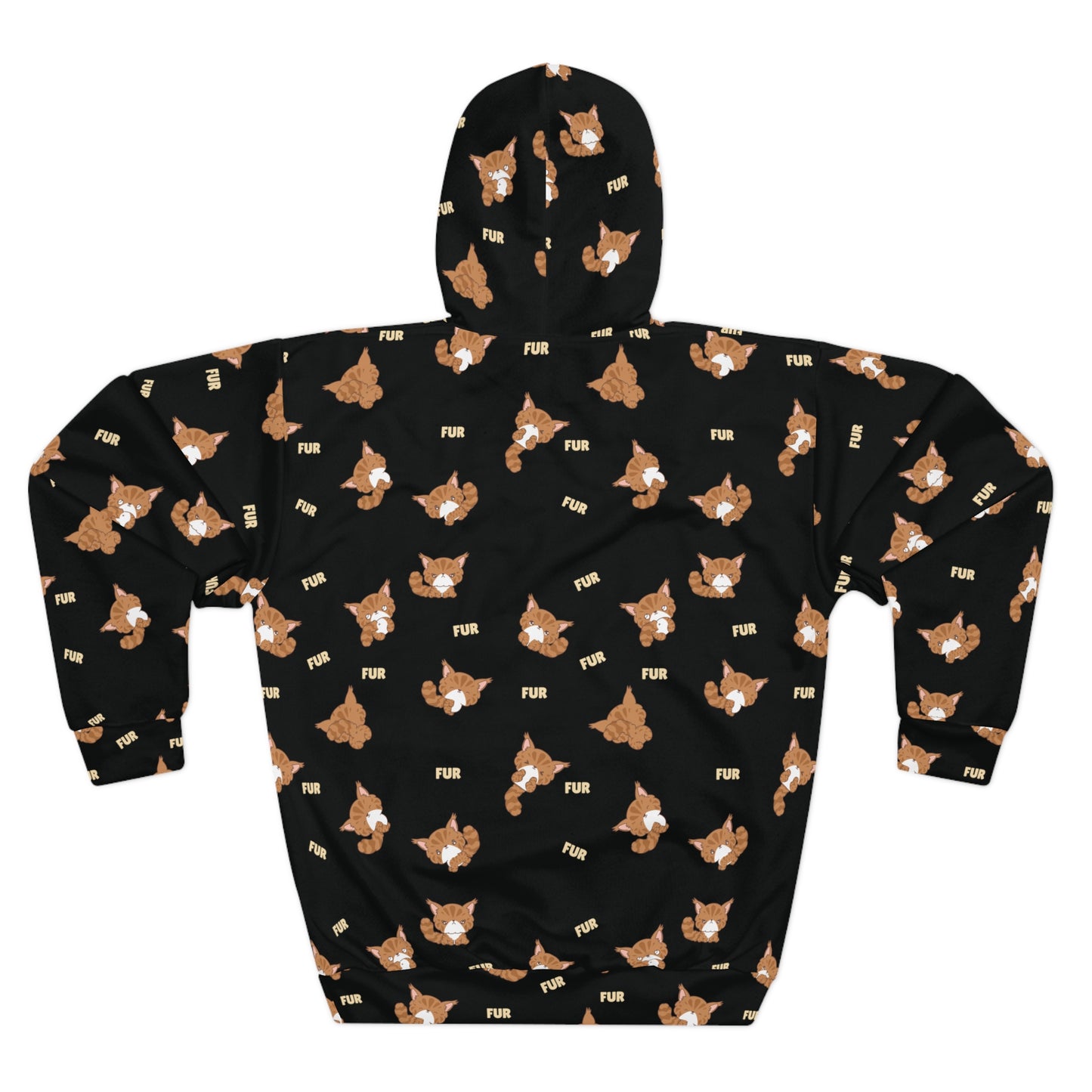 Maine Coon Cat Pullover Hoodie (AOP)