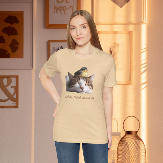 Cat and Bird T-shirt