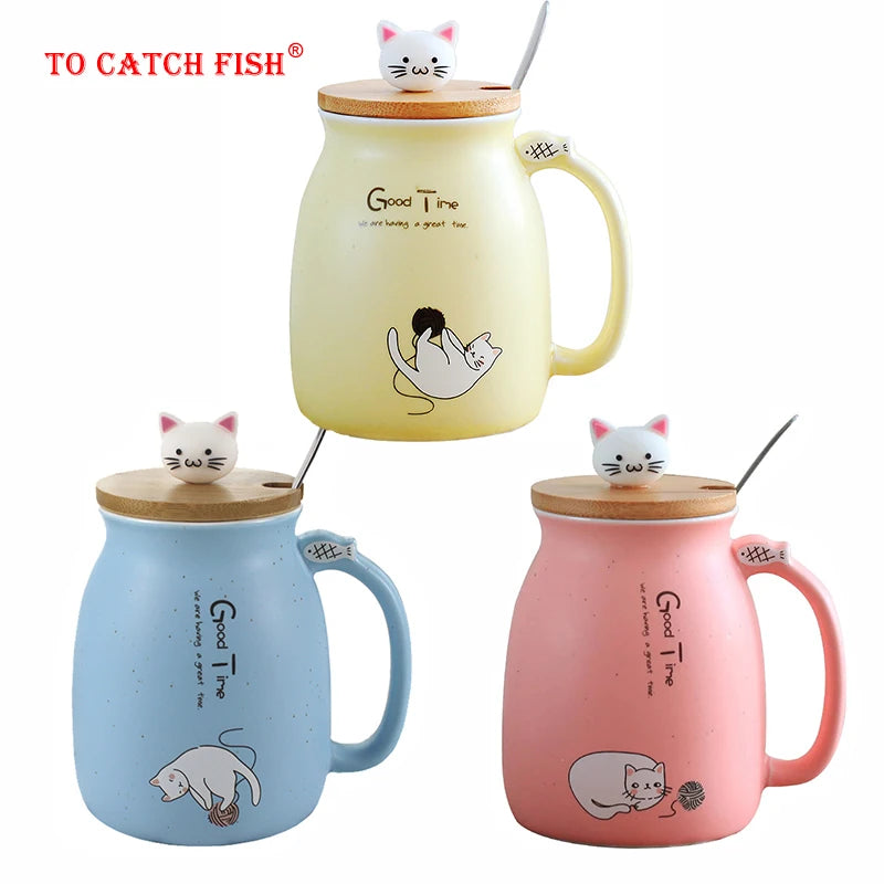 Creative colored cat Mug