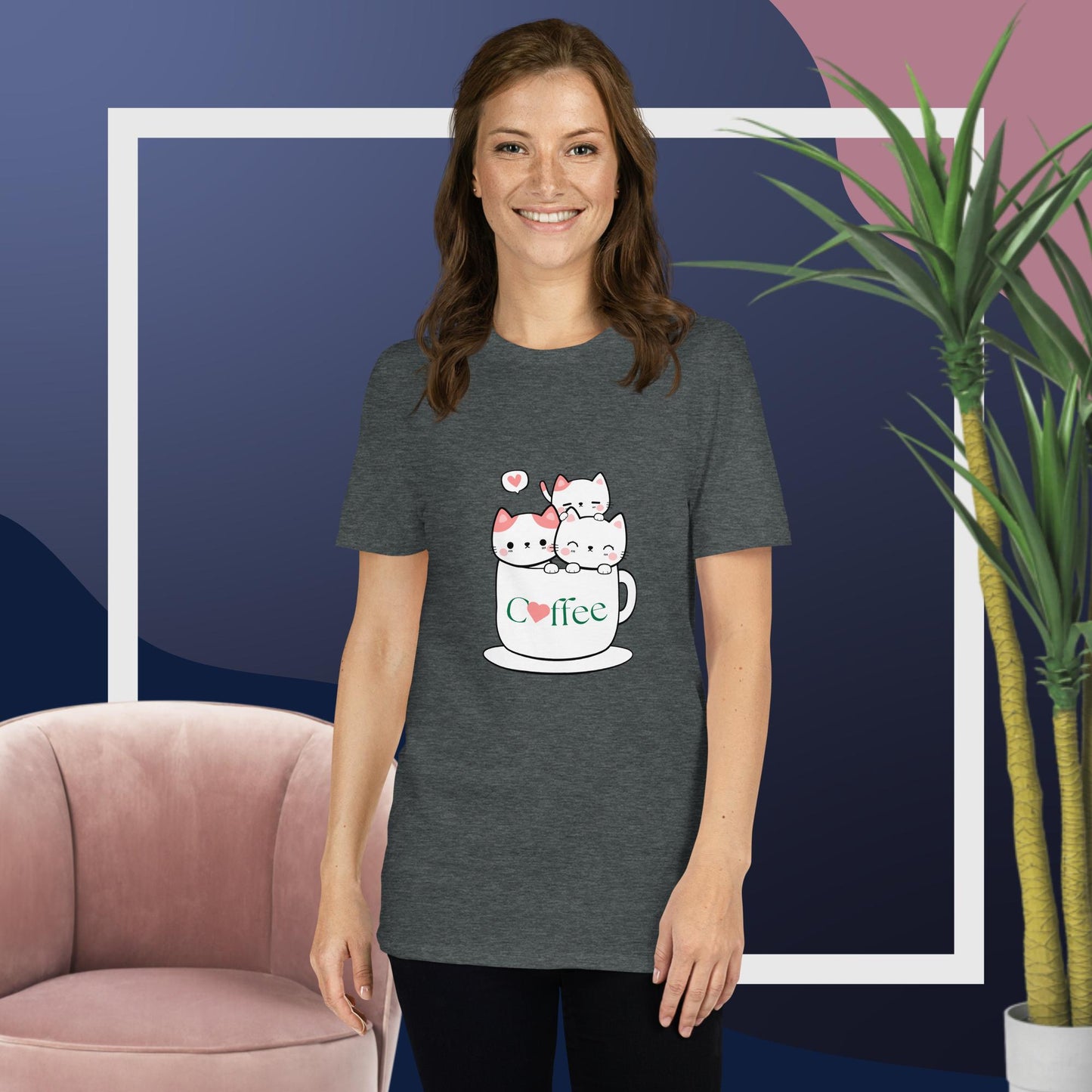 I Love Cats And Coffee Unisex-T-Shirt