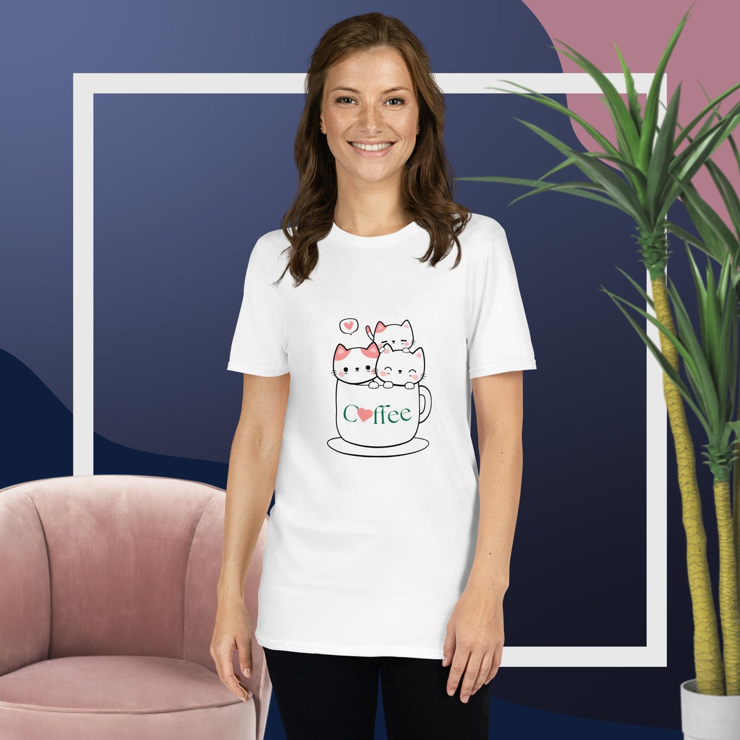 I Love Cats And Coffee Unisex-T-Shirt