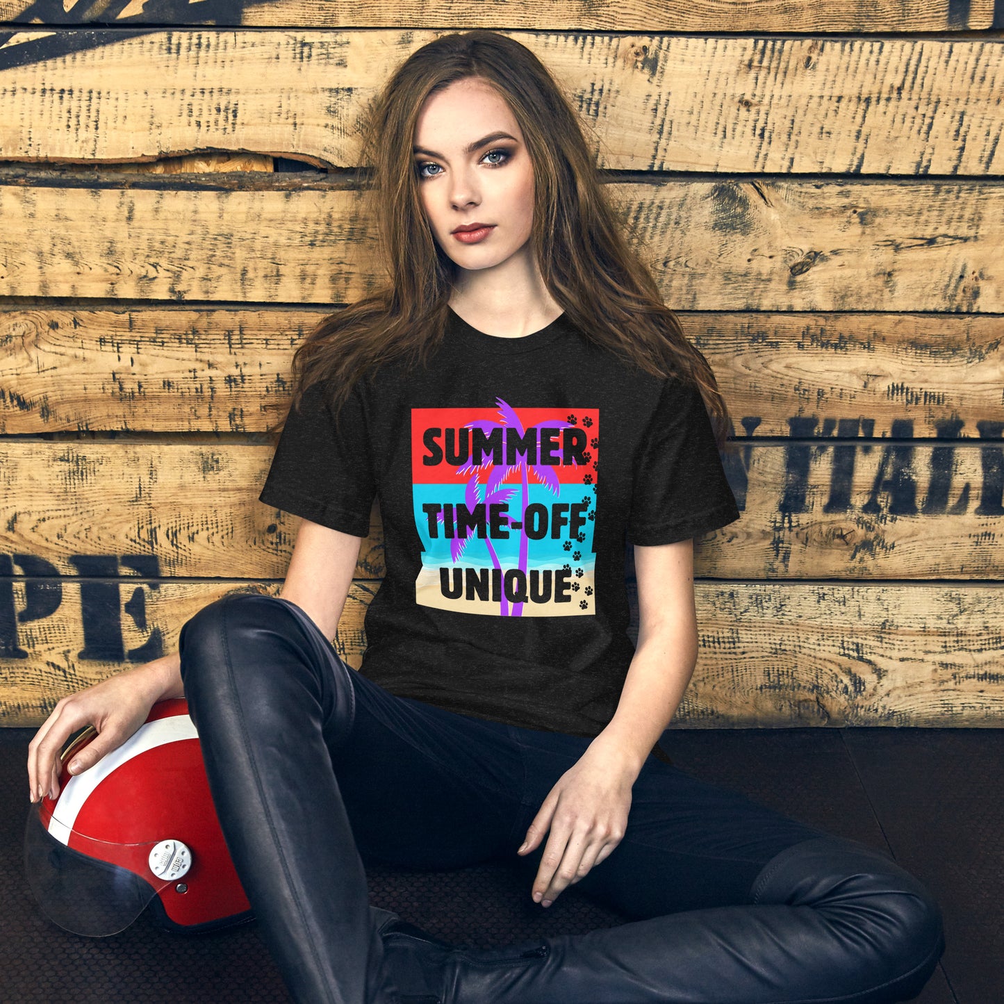 Unisex t-shirt, for summer, time-off, unique