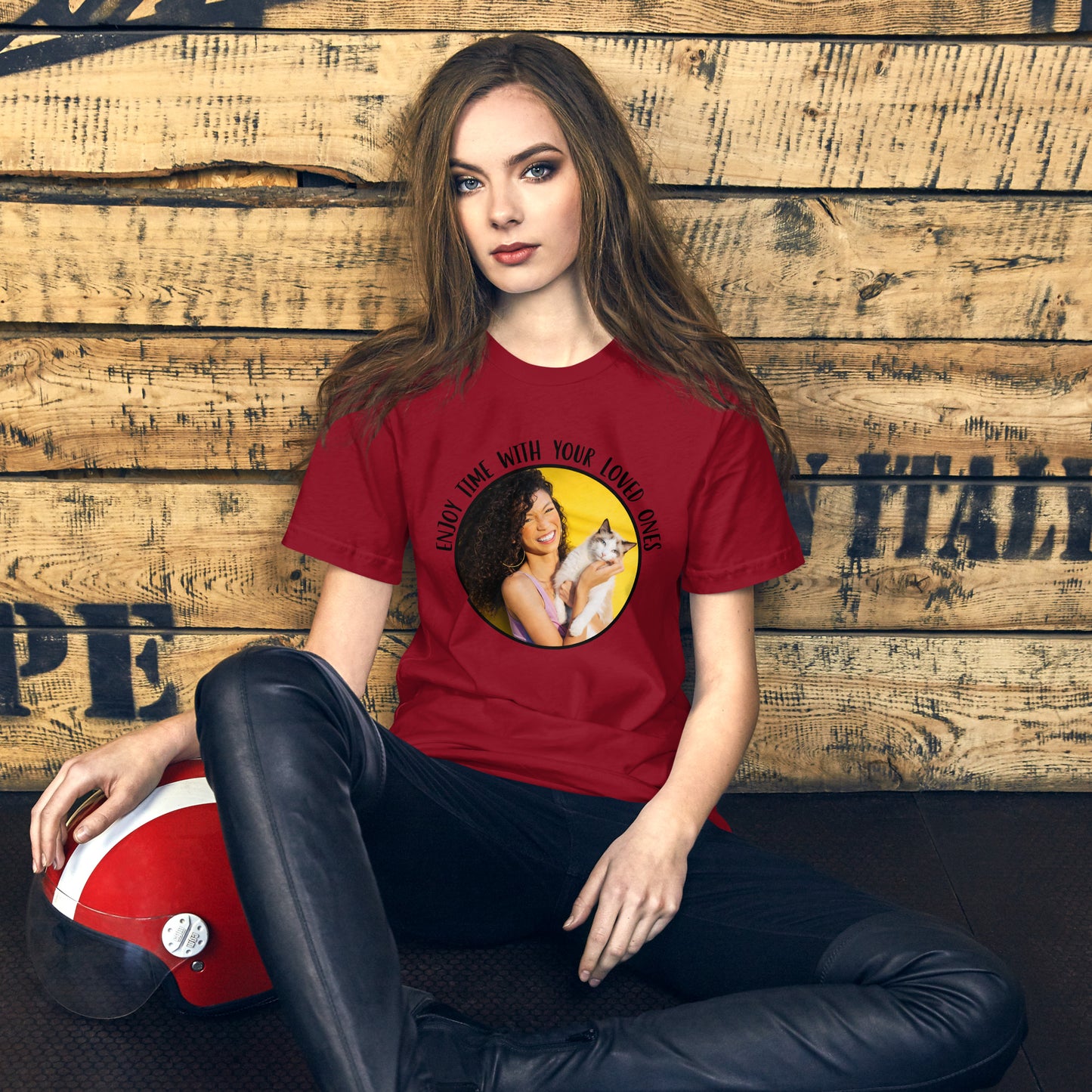 Personalized Bella Canvas 3001 t-shirt Enjoy Time