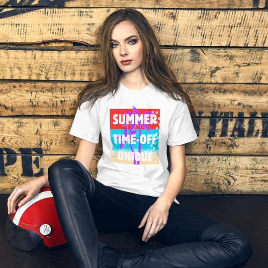 Unisex t-shirt, for summer, time-off, unique