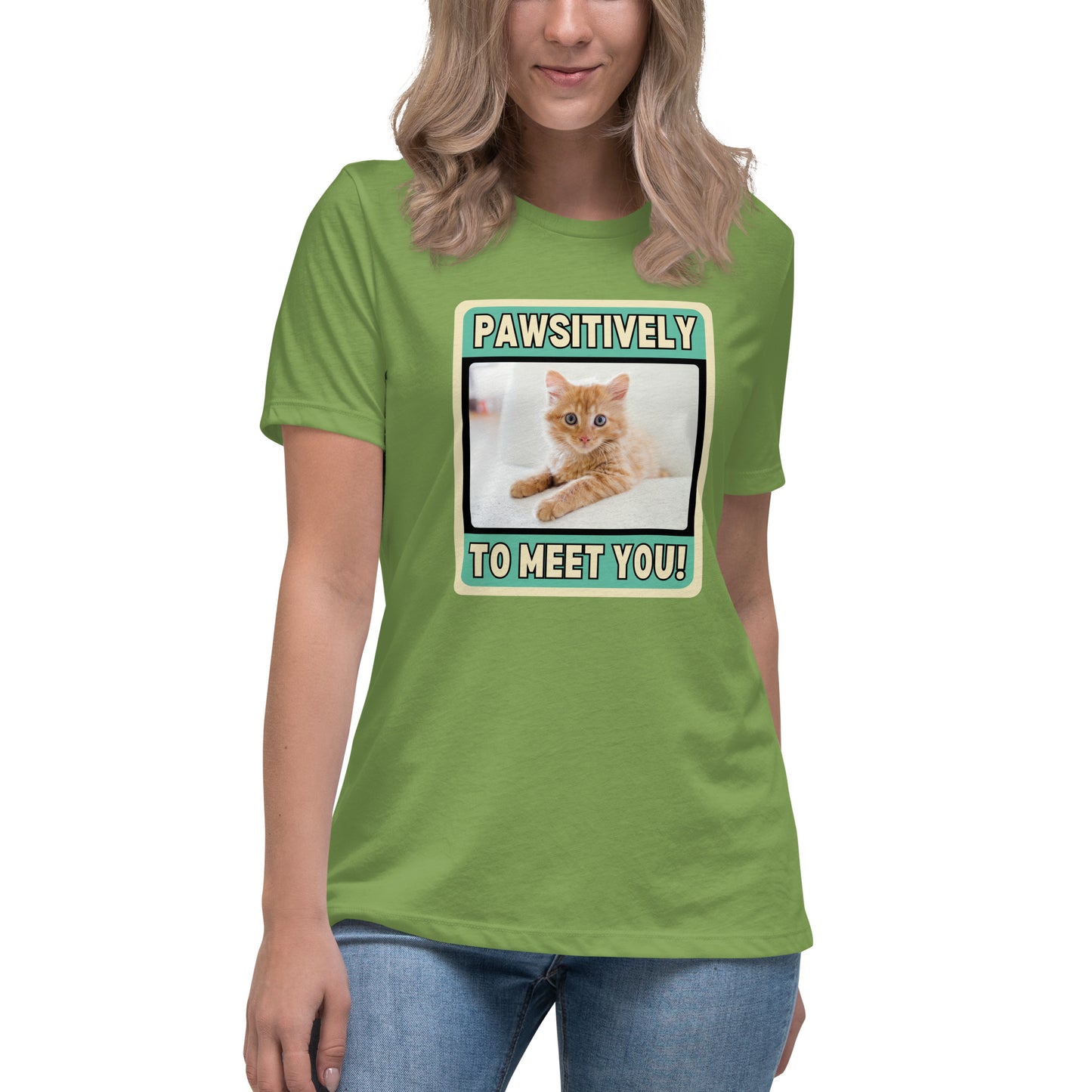 Pawsitively Purrrfect Cat T-Shirt for Women